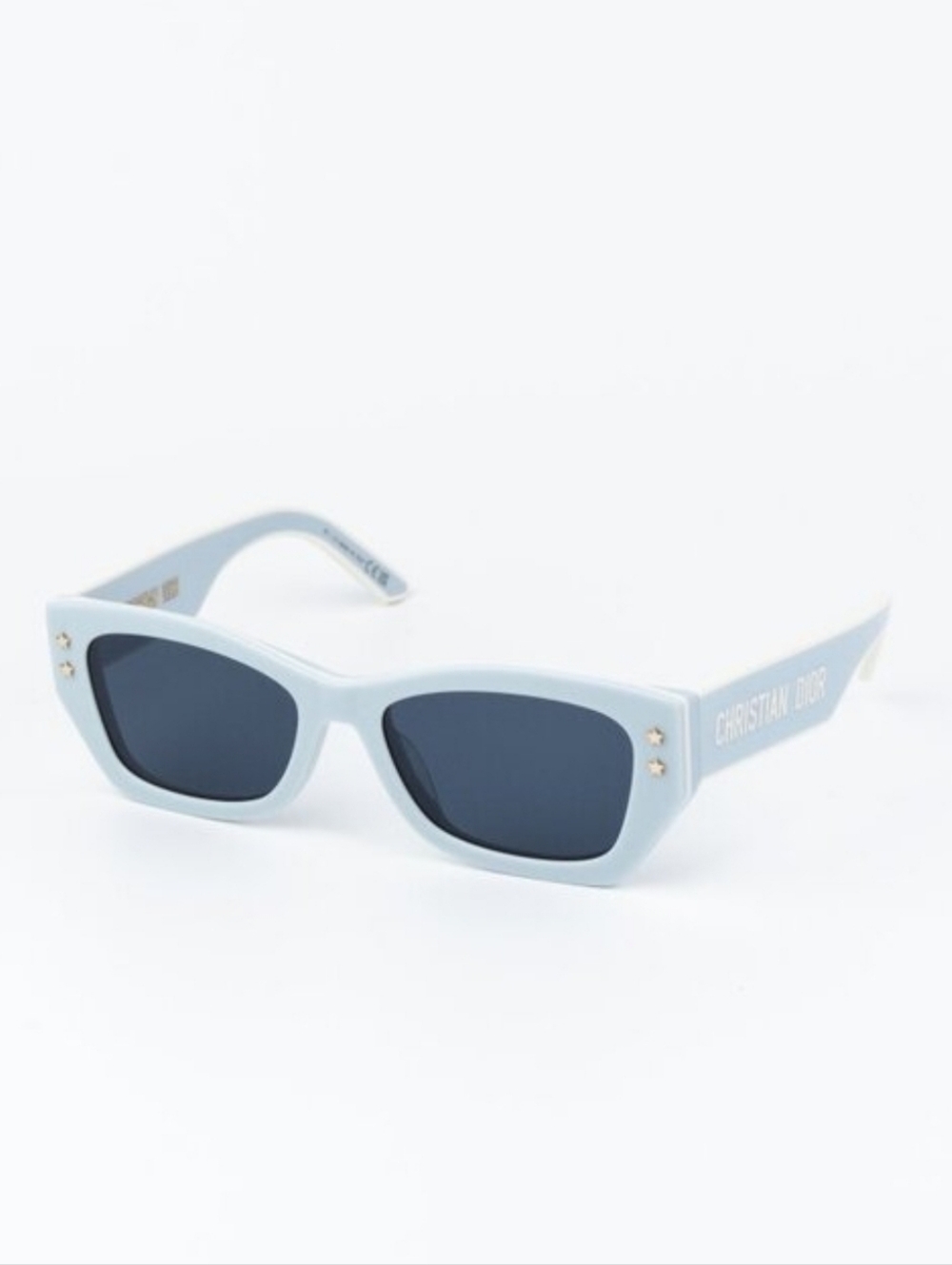 Dior White Sunglasses with Black Lenses - Picture 2 of 8